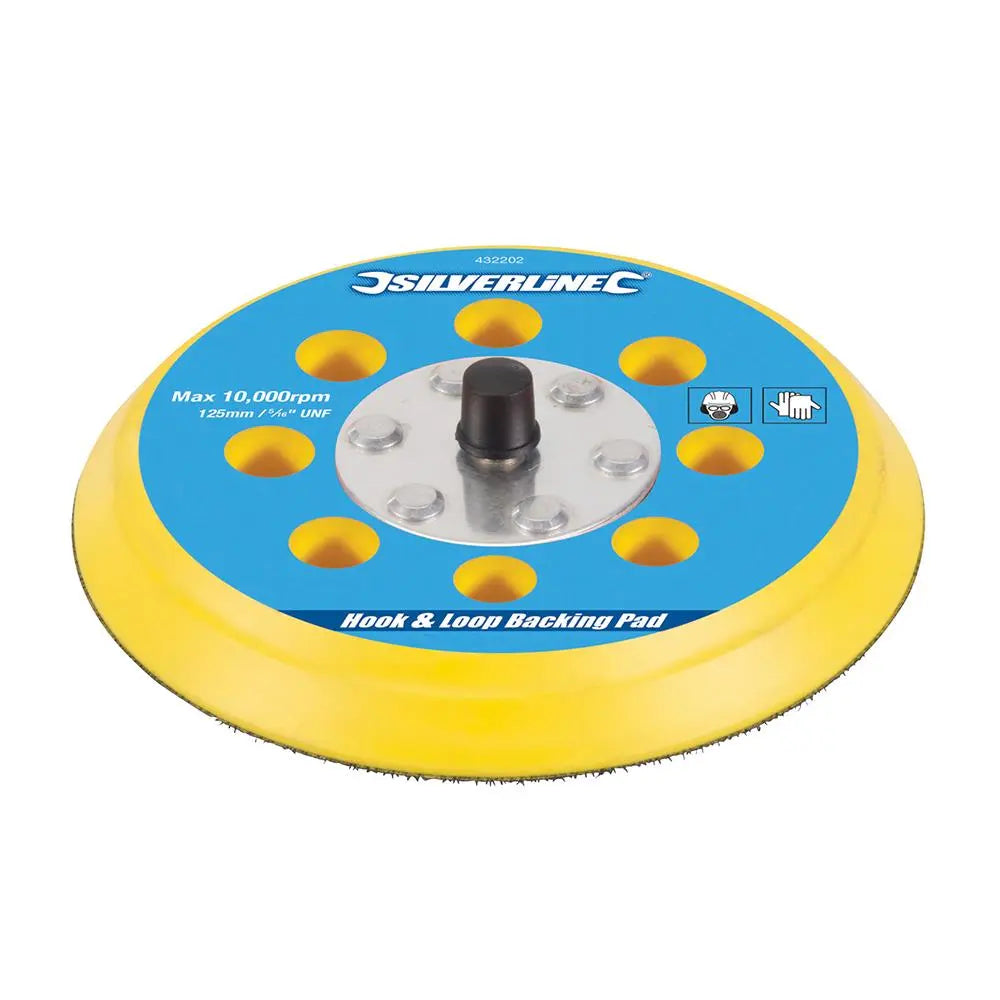 Silverline Hook & Loop Backing Pad 5/16" UNF 125 Or 150mm 