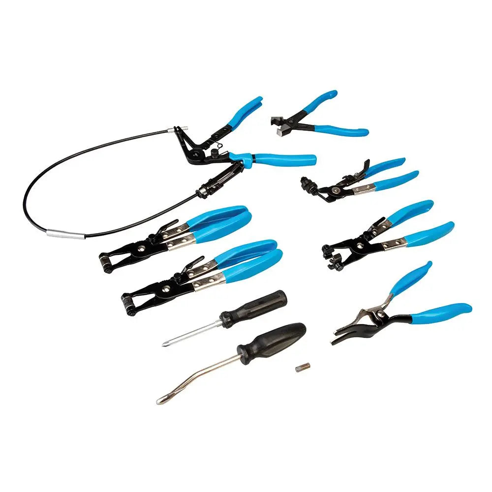 Silverline Hose Clip Removal Tool Set 9pce 18 - 54mm  White Rose Tools