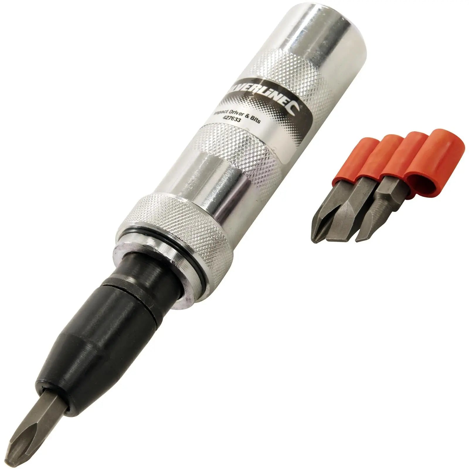 Silverline Impact Driver & Bits Driver Screwdriver Reversible Hammer 