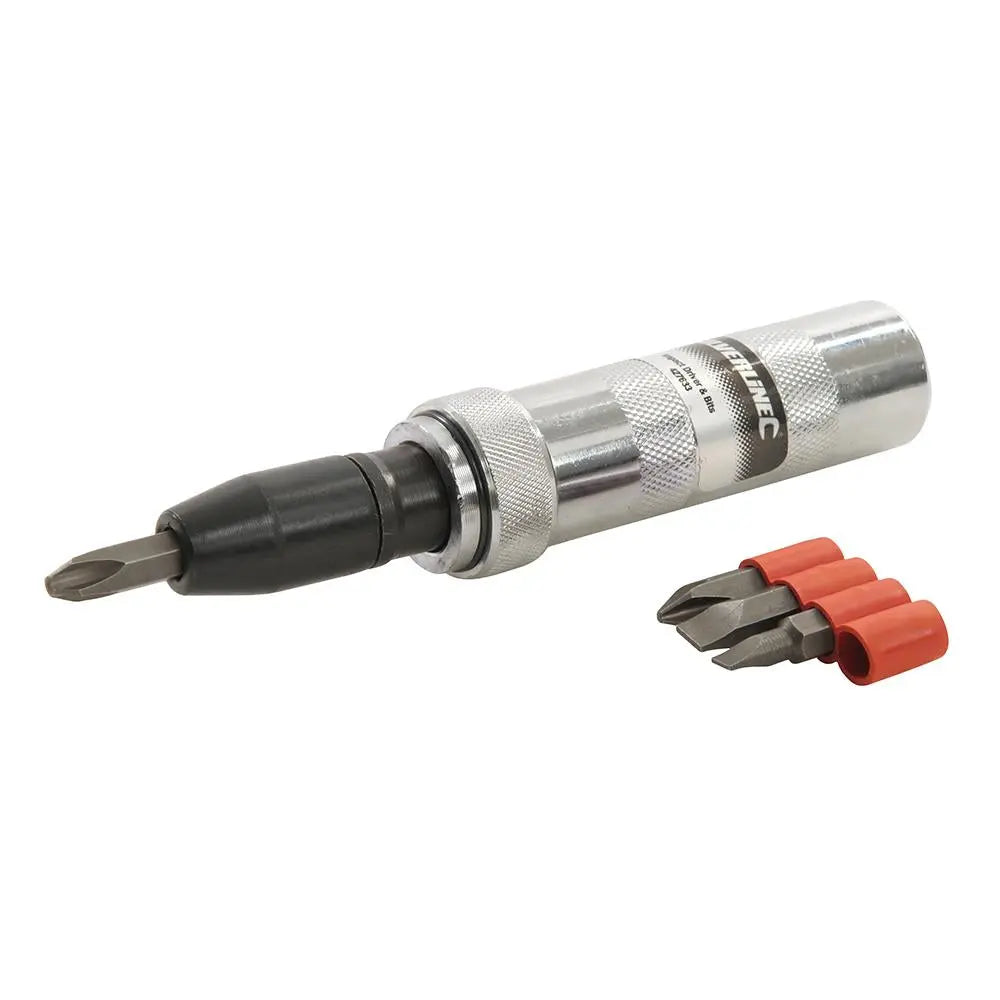 Silverline Impact Driver & Bits Driver Screwdriver Reversible Hammer 