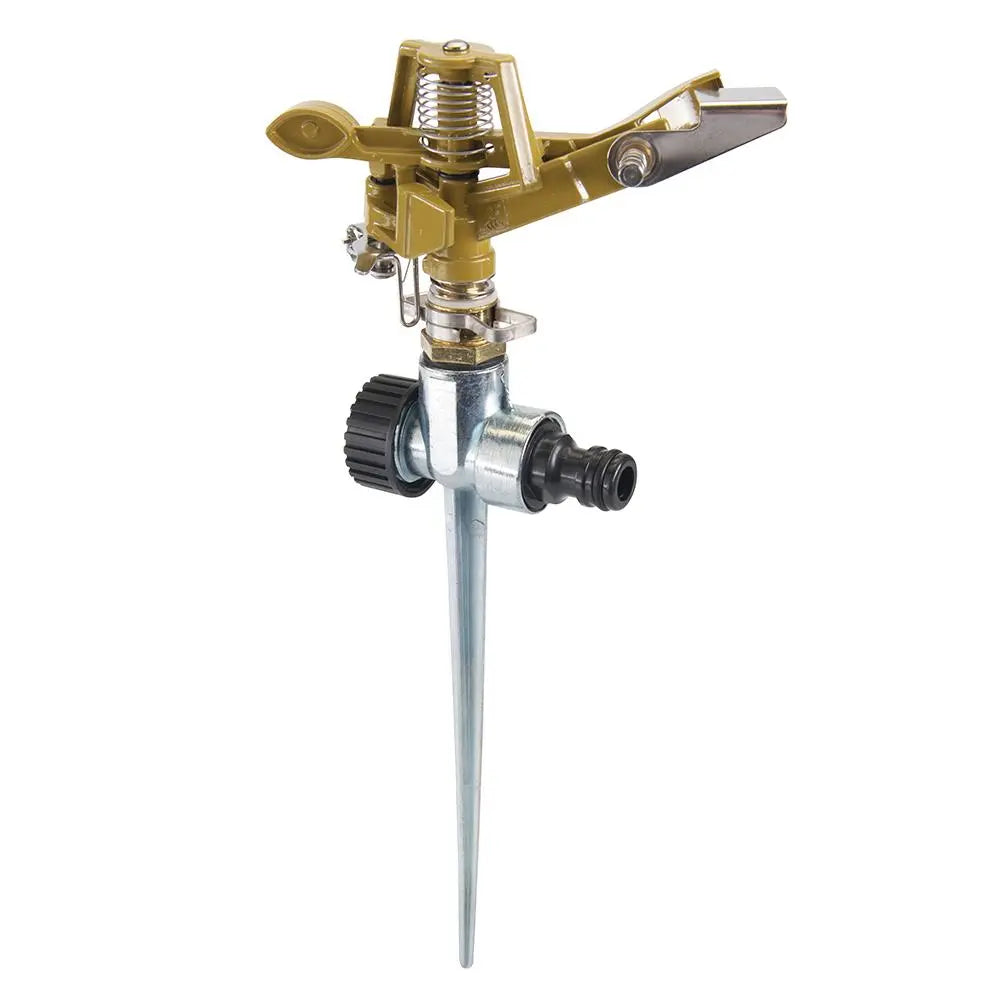Silverline Impulse Garden Sprinkler Lawn Water Spray Hose Spiked Adjustable 