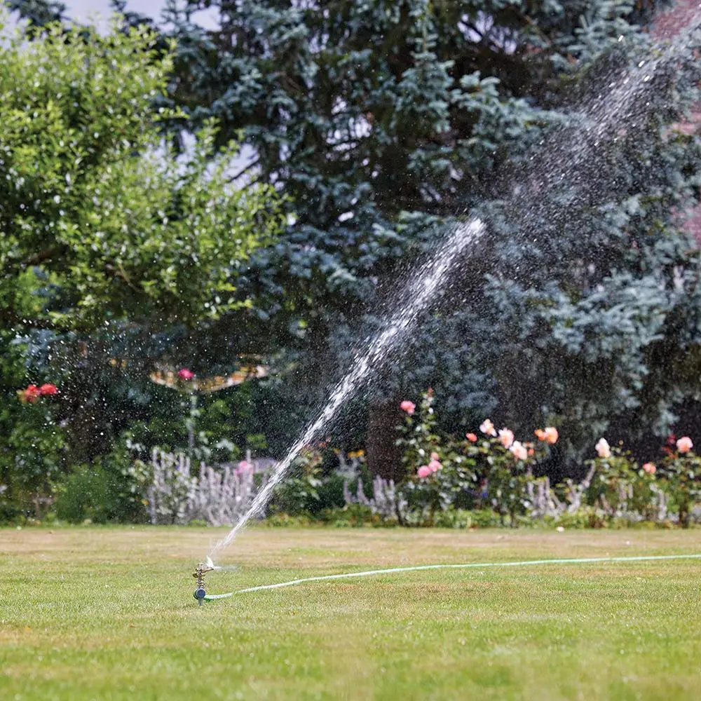 Silverline Impulse Garden Sprinkler Lawn Water Spray Hose Spiked Adjustable 