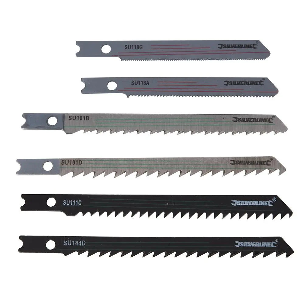 Silverline Jigsaw Blade Set Universal Fitting 30pce Wood/Metal 234292  White Rose Tools