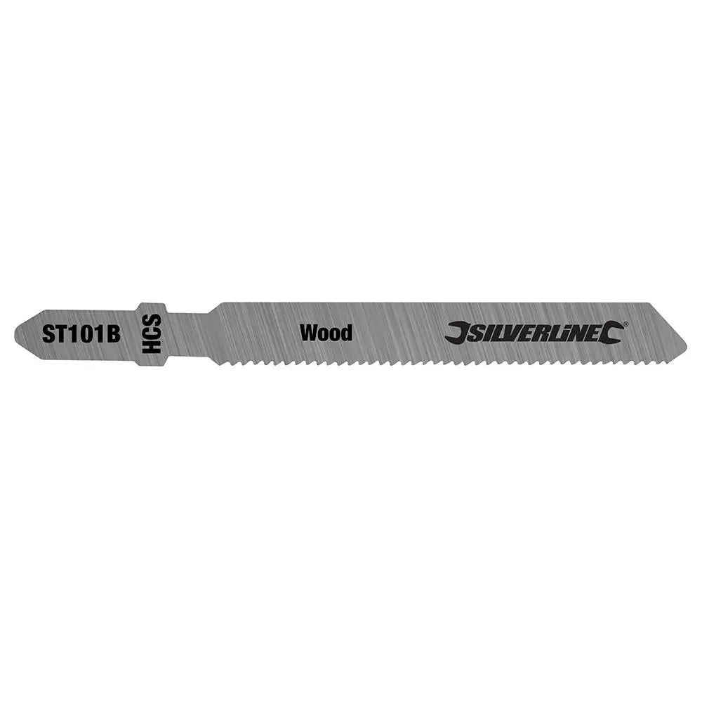 Silverline Jigsaw Blades for Wood 5pk ST101B 228224  White Rose Tools