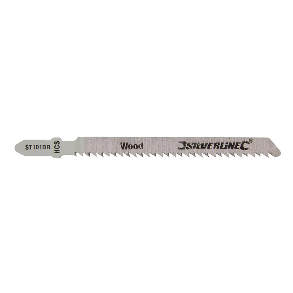 Silverline Jigsaw Blades for Wood 5pk ST101BR 233425  White Rose Tools