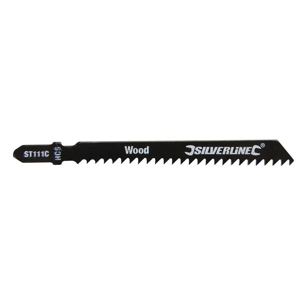Silverline Jigsaw Blades for Wood 5pk ST111C 227921  White Rose Tools