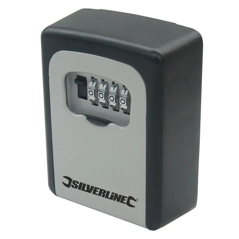 Silverline Key Safe Wall-Mounted 121 x 83 40mm 309218  White Rose Tools