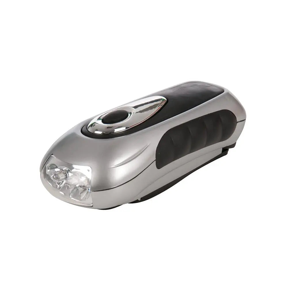 Silverline LED Wind-Up Torch 3 LED  White Rose Tools