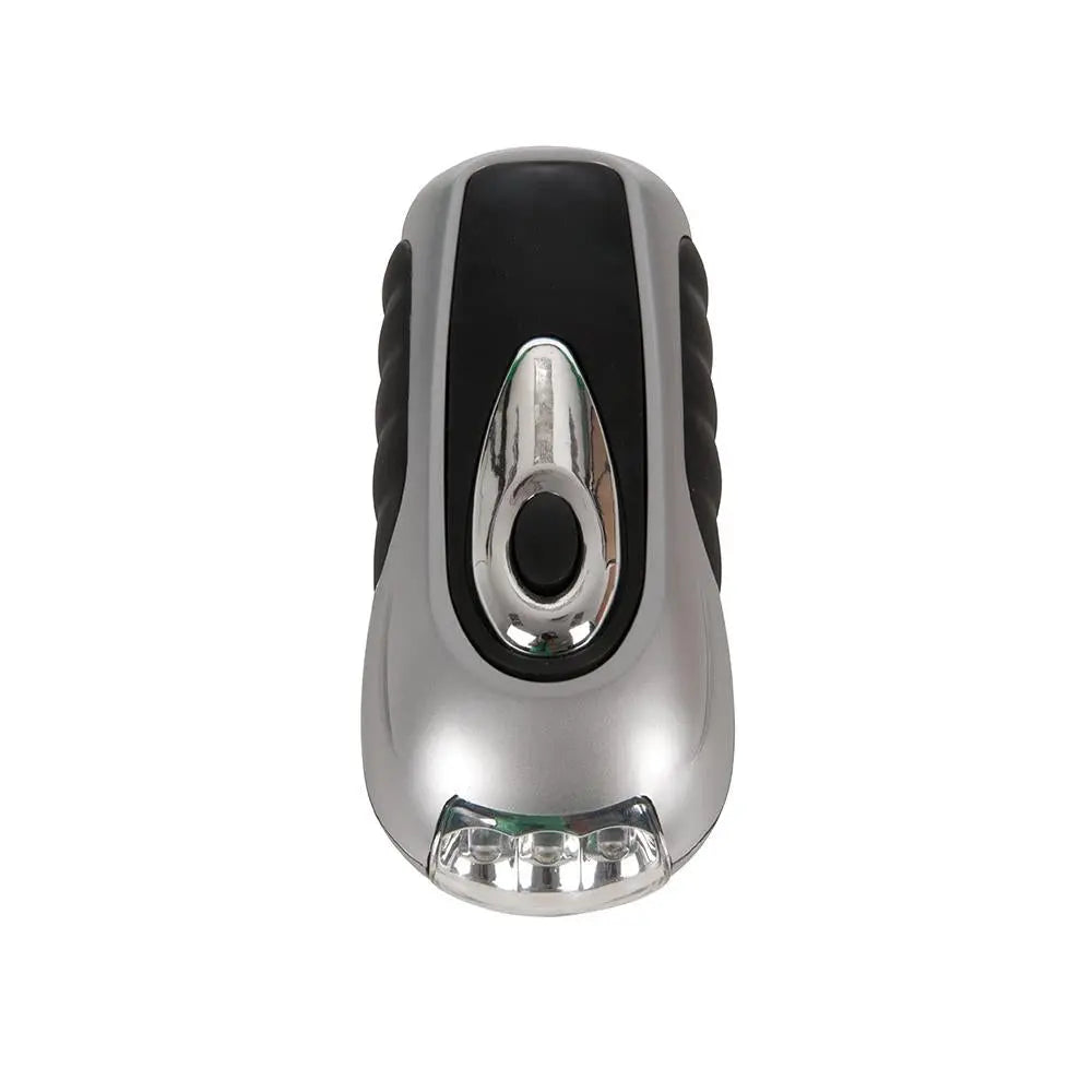 Silverline LED Wind-Up Torch 3 LED  White Rose Tools