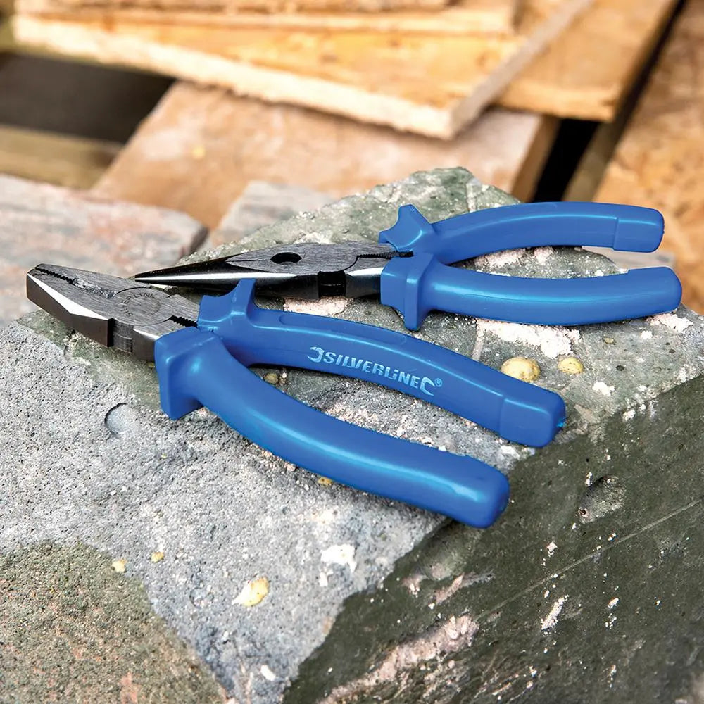Silverline Long Nose Pliers 160mm or 200mm 