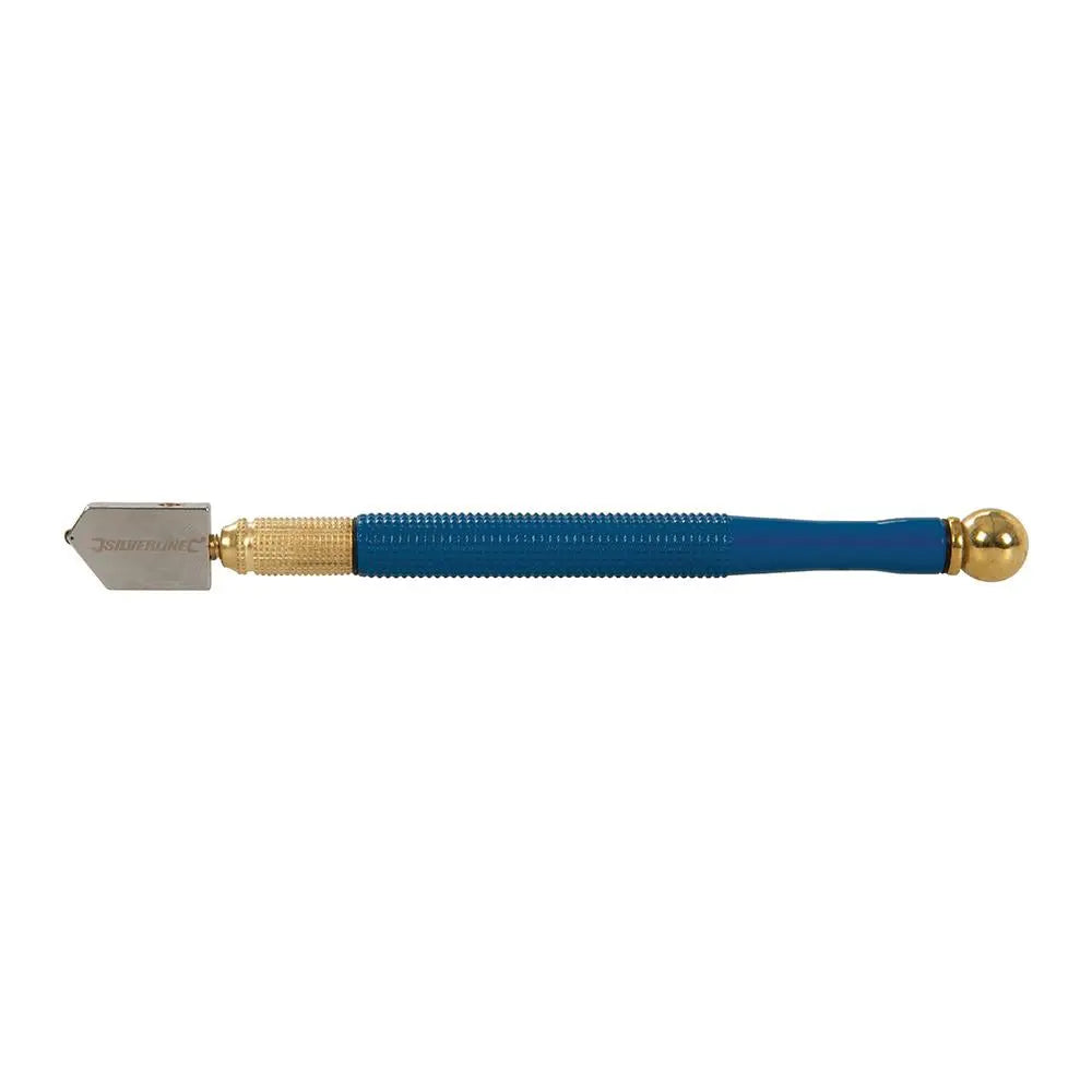 Silverline Lubricated Glass Cutter Oil Reservoir Tungsten Carbide Mirror 
