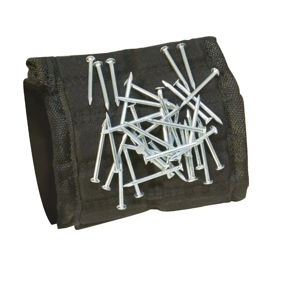 Silverline Magnetic Wristband 16 Magnets Adjustable Tray Nail Holder 