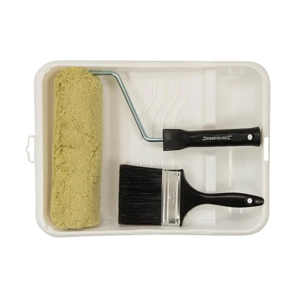 Silverline Masonry Roller Set 3pce 460649  White Rose Tools