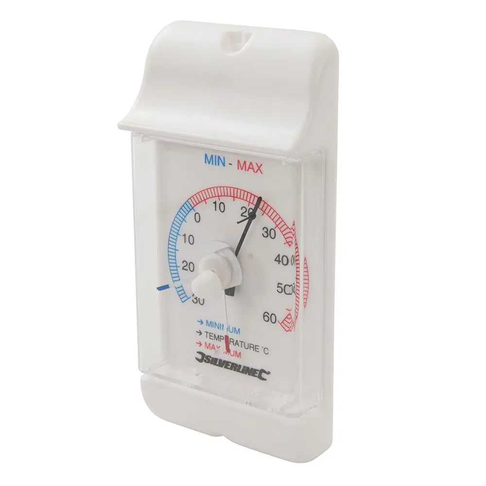 Silverline Min/Max Dial Thermometer -30° to +60°C 573268  White Rose Tools