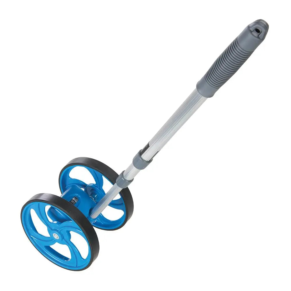 Silverline Mini Measuring Wheel 9999m Telescopic Handle Analogue 