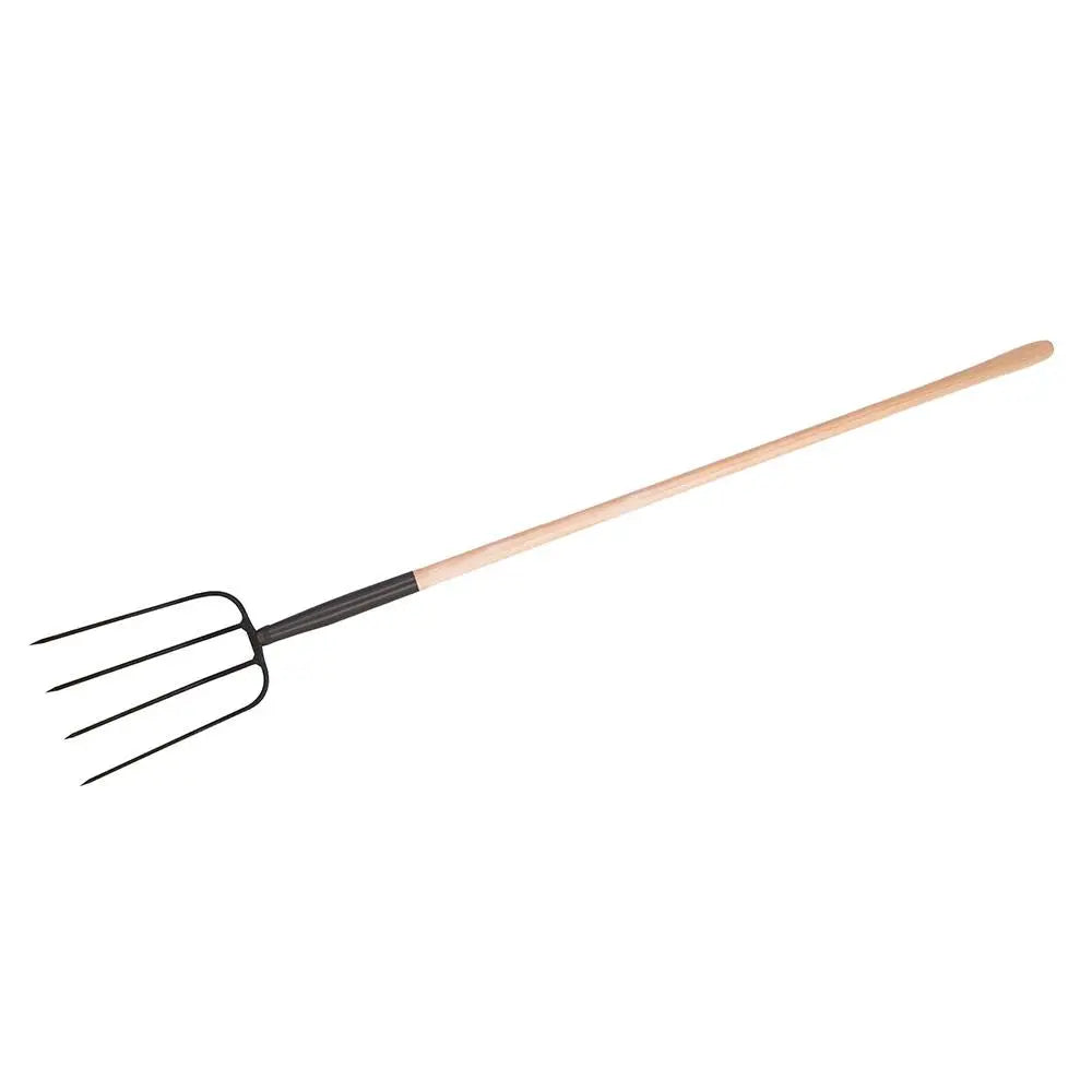 Silverline Muck Fork Long Handle 1500mm GT20  White Rose Tools