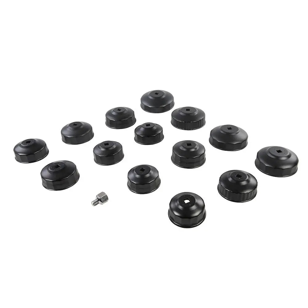 Silverline Oil Filter Wrench Set 15pce 65 - 93mm 952159  White Rose Tools