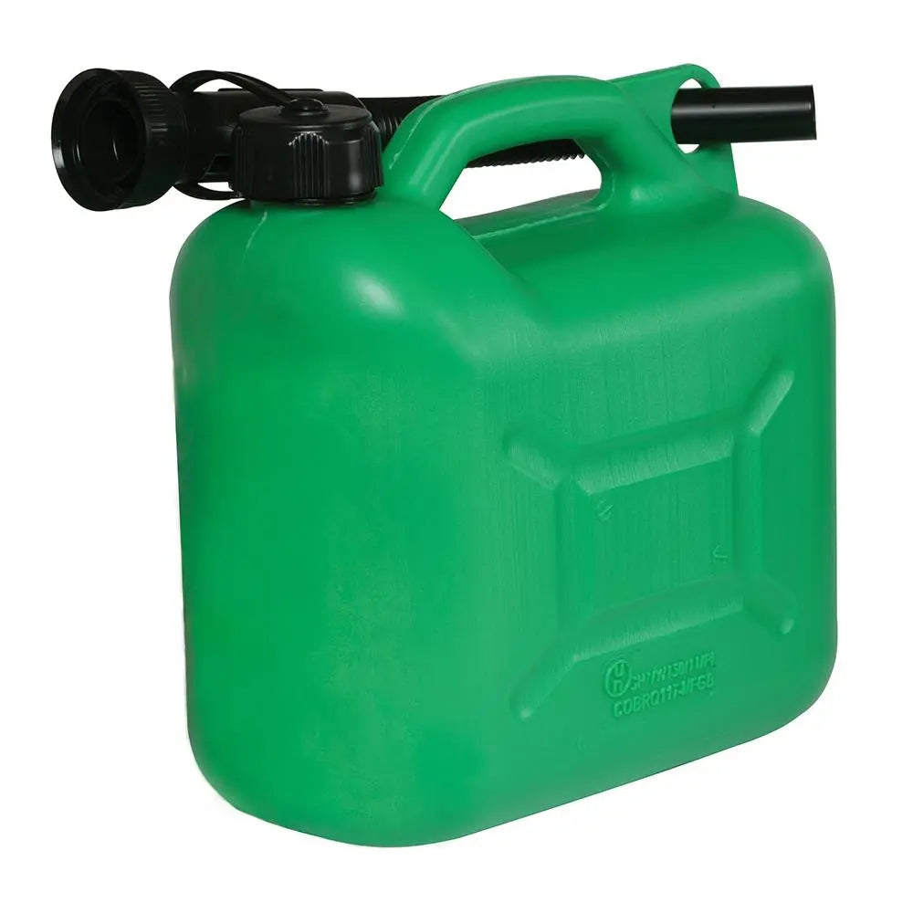Silverline Plastic Fuel Can 5Ltr Green 847074  White Rose Tools