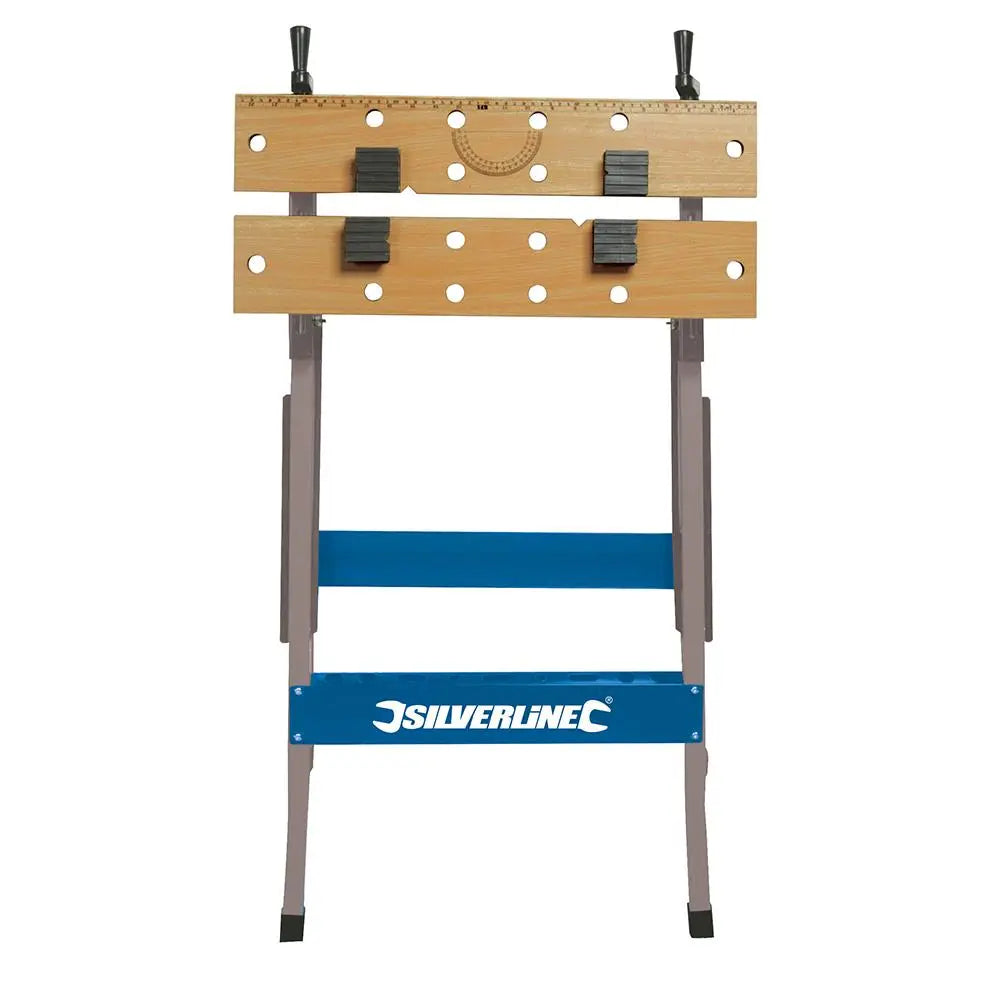 Silverline Portable Workbench 100kg TB01  White Rose Tools