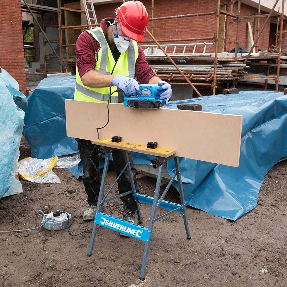 Silverline Portable Workbench 100kg TB01  White Rose Tools