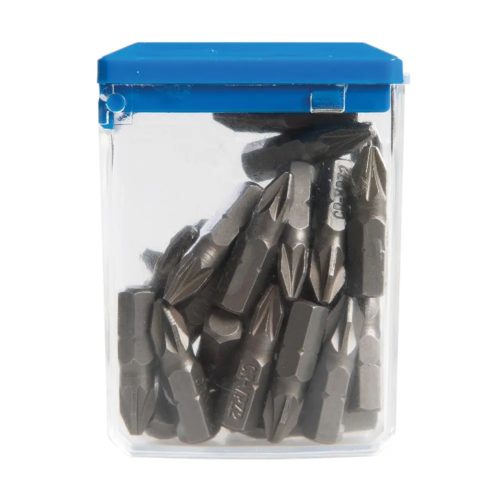 Silverline Pozidriv Cr-V 6150 Screwdriver Bits 30pk PZ2 443612  White Rose Tools