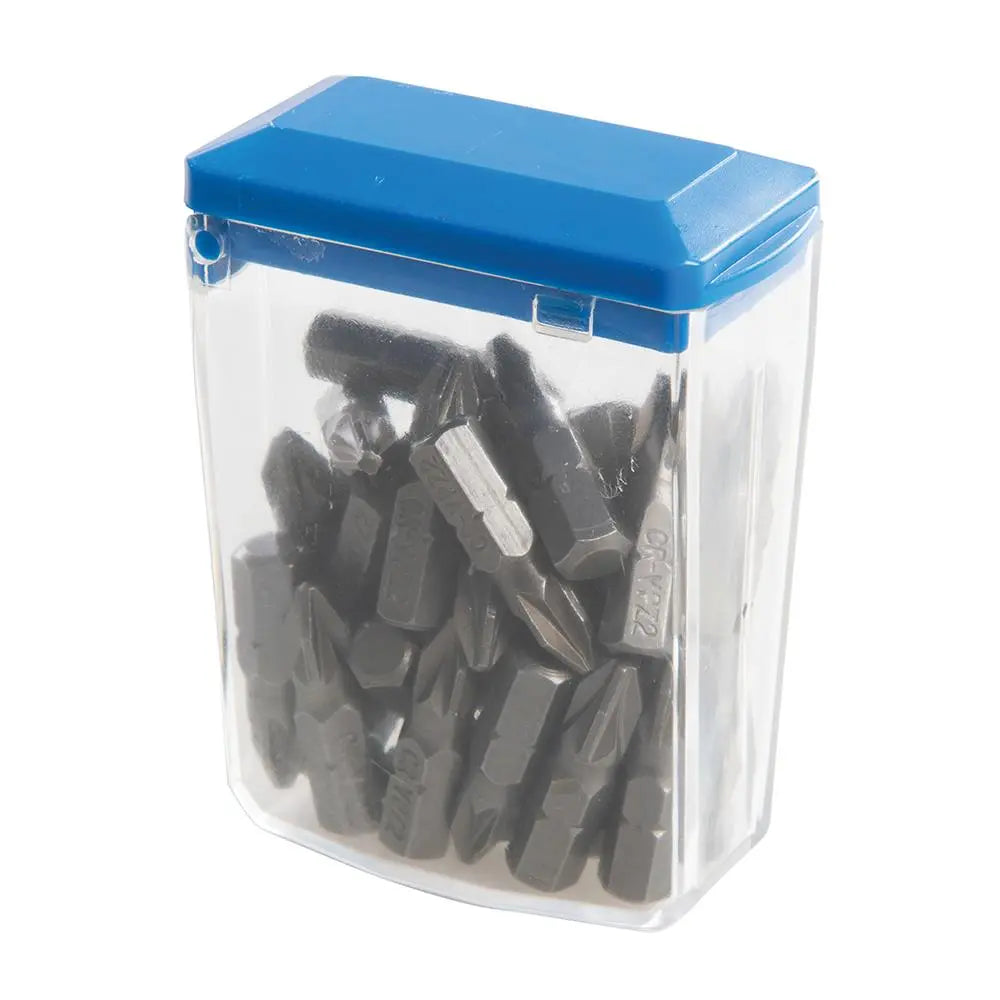 Silverline Pozidriv Cr-V 6150 Screwdriver Bits 30pk PZ2 443612  White Rose Tools