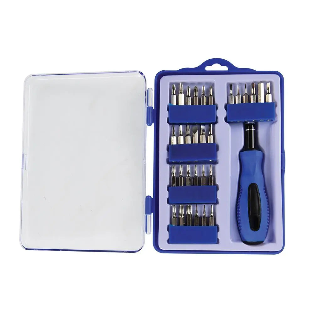 Silverline Precision Screwdriver Bit Set 31pce 633956  White Rose Tools