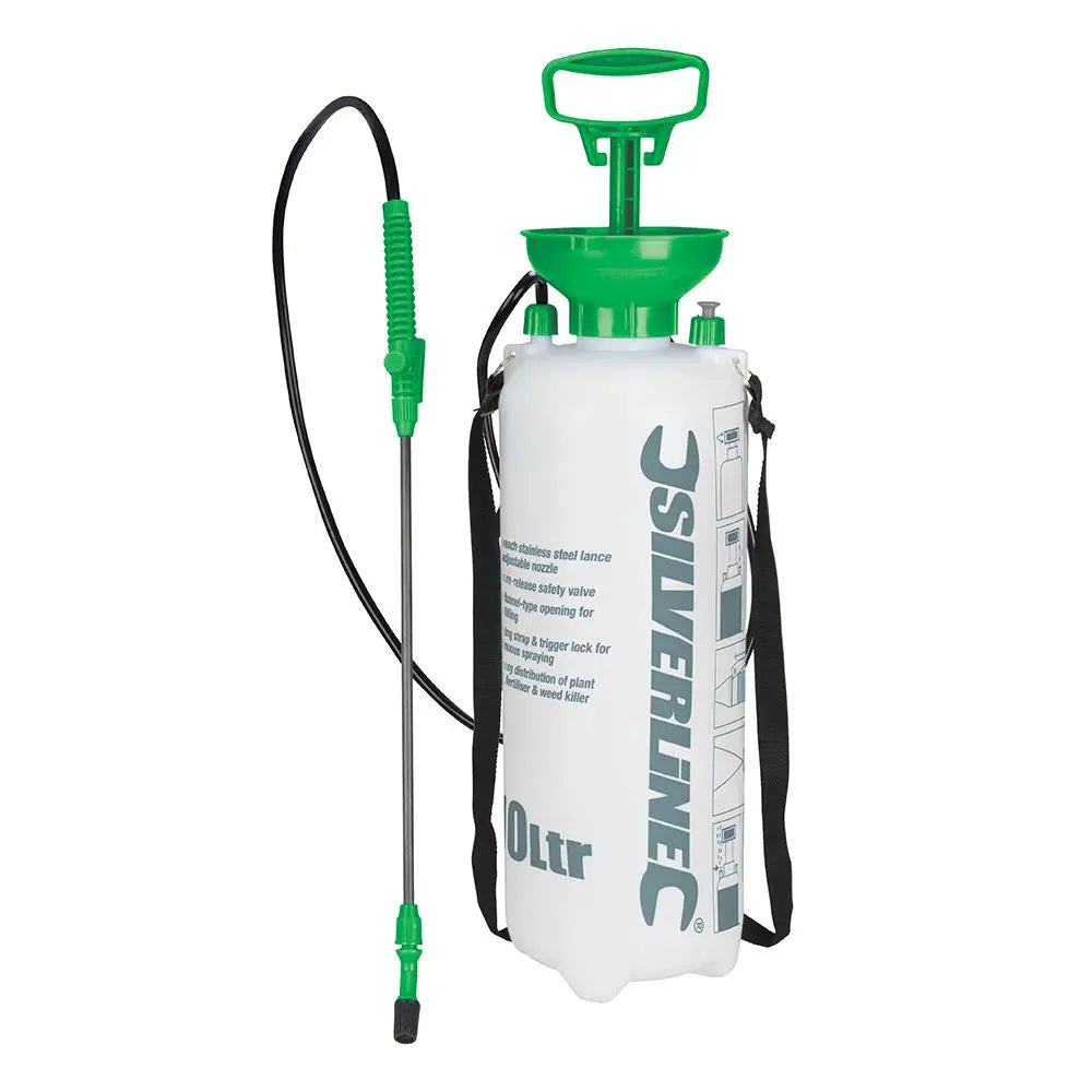 Silverline Pressure Sprayer 10Ltr 630070  White Rose Tools