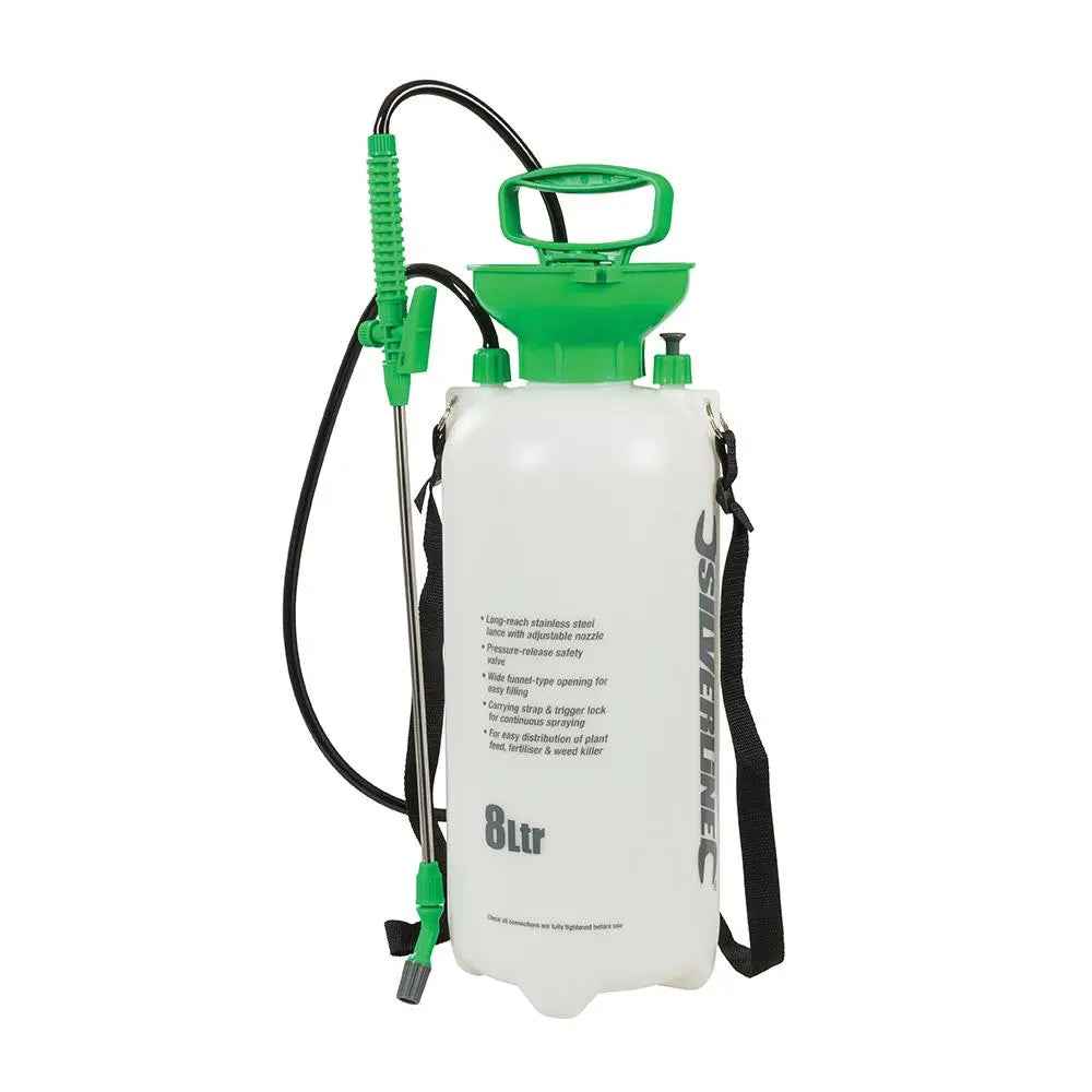 Silverline Pressure Sprayer 8Ltr 868593  White Rose Tools