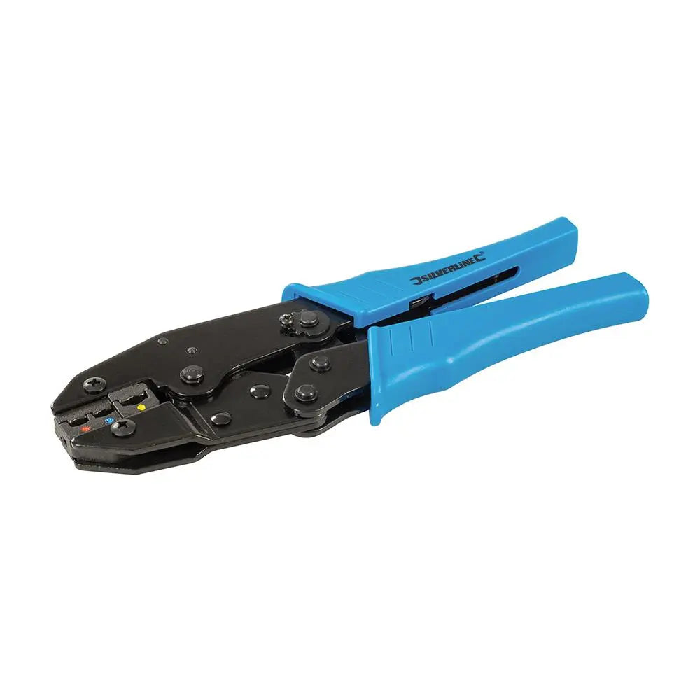Silverline Ratchet Crimping Pliers Insulated Terminals Crimpers Heavy Duty 