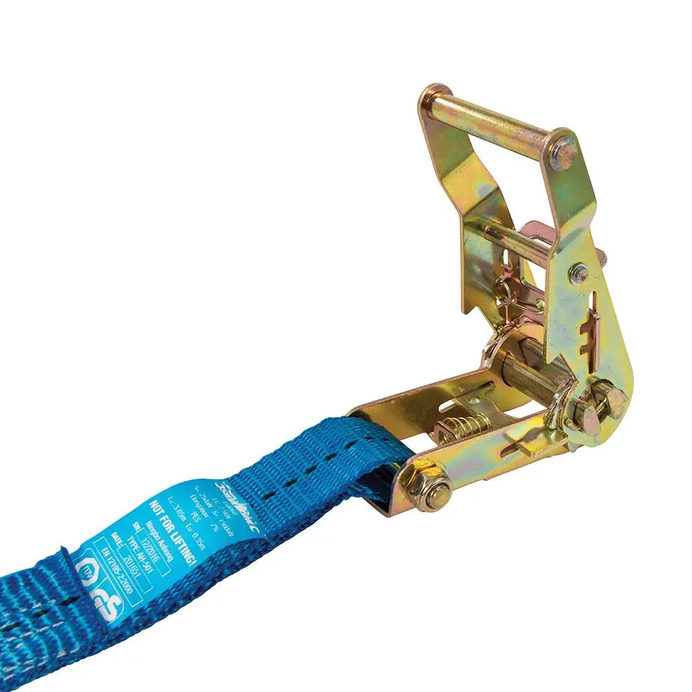 Silverline Ratchet Tie Down Strap Cargo Lash J-Hook 1000-2750kg 