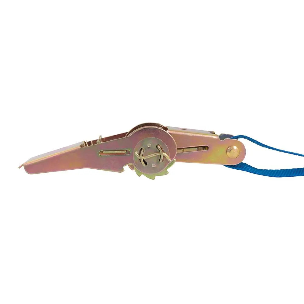 Silverline Ratchet Tie Down Strap S-Hook 4.5m x 25mm - Rated 250kg Capacity 500kg MS21S  White Rose Tools