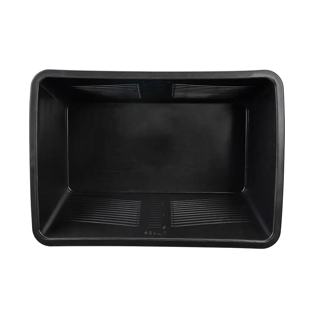 Silverline Rectangular Paint Scuttle Black 15Ltr 977993  White Rose Tools