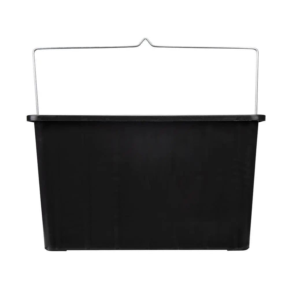 Silverline Rectangular Paint Scuttle Black 15Ltr 977993  White Rose Tools