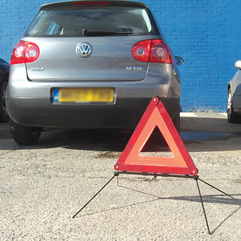 Silverline Reflective Road Safety Triangle ECE27 140958  White Rose Tools
