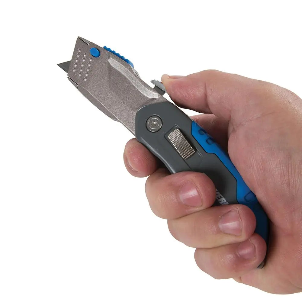 Silverline Retractable Folding Knife 165mm 536978  White Rose Tools