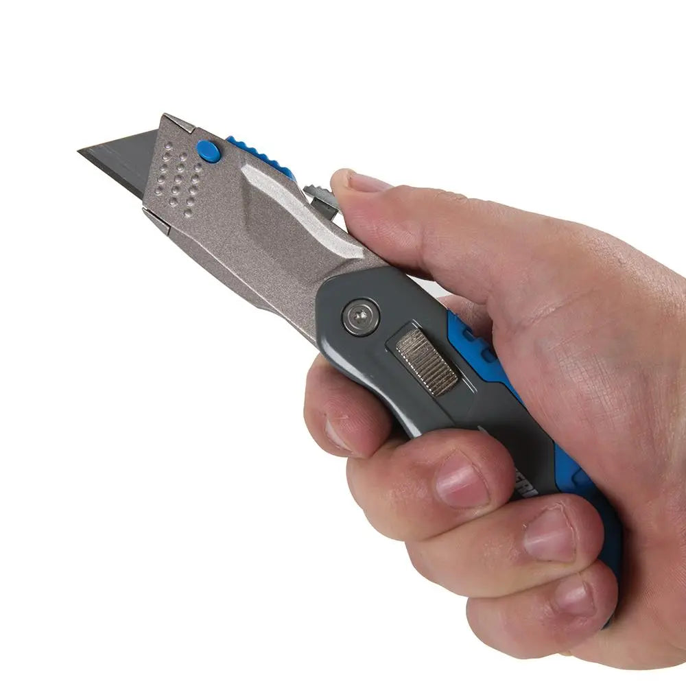 Silverline Retractable Folding Knife 165mm 536978  White Rose Tools