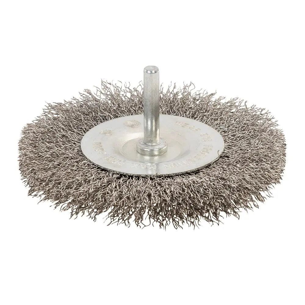 Silverline Rotary Stainless Steel Wire Wheel Brush 100mm 
