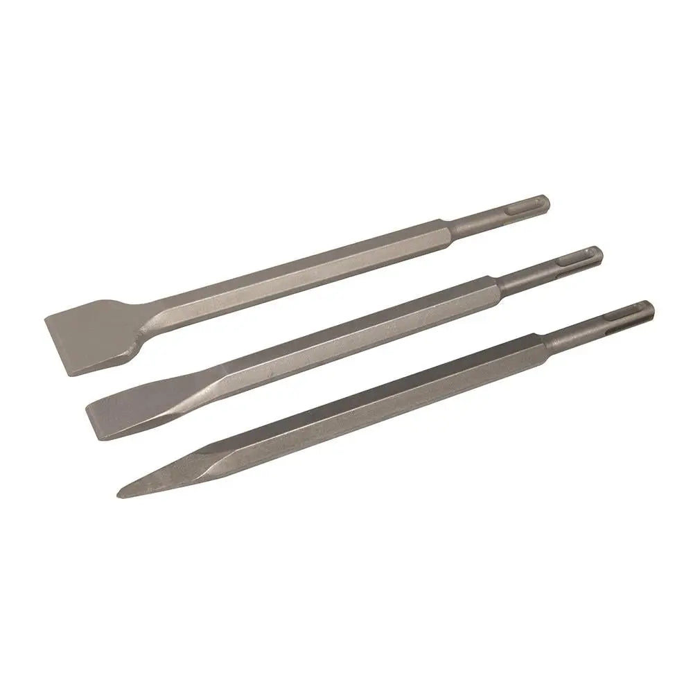 Silverline SDS Plus Hex Chisel Set 3 Piece 250mm – 20, 40mm and Point 