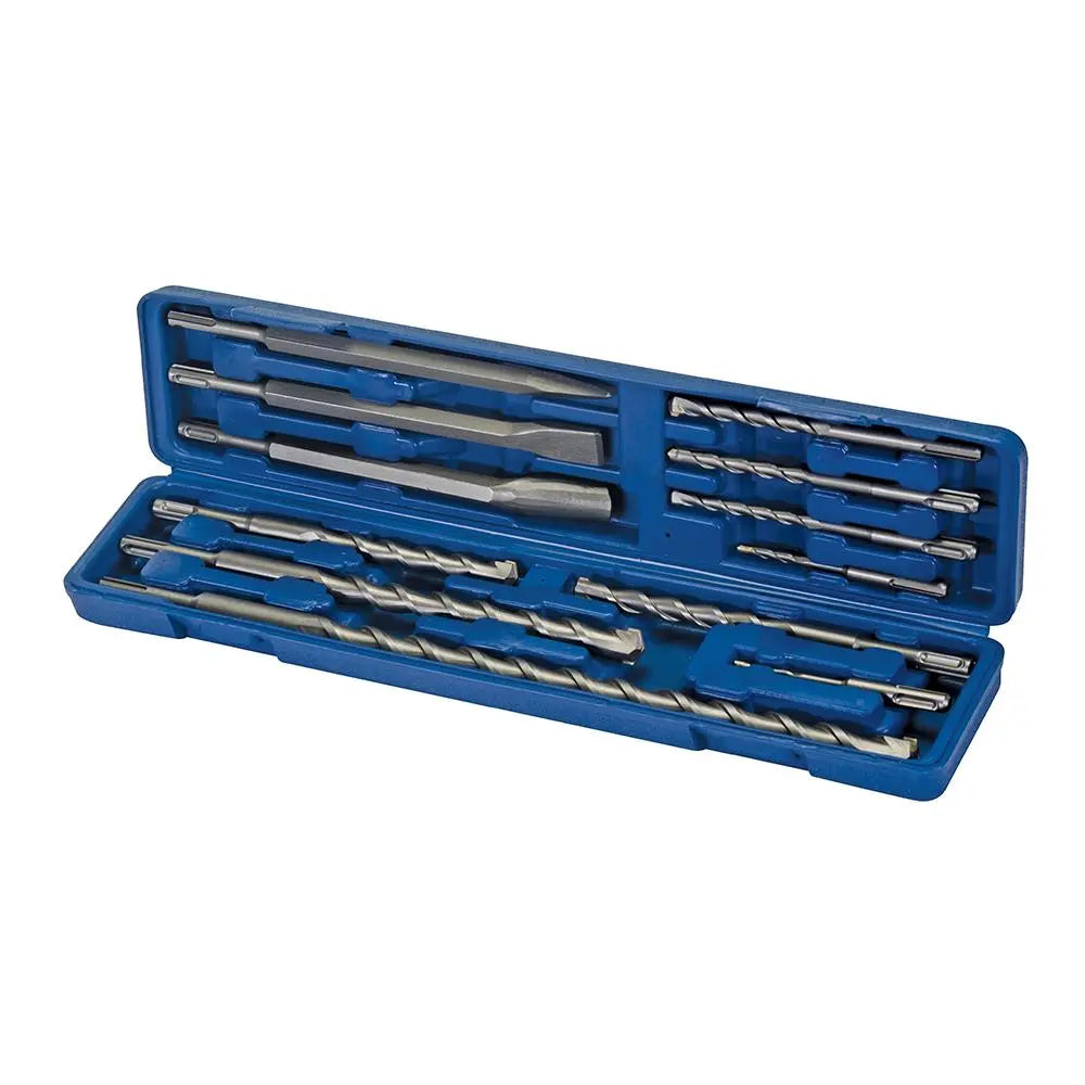 Silverline SDS Plus Masonry Drill & Steel Set 12pce 633750  White Rose Tools