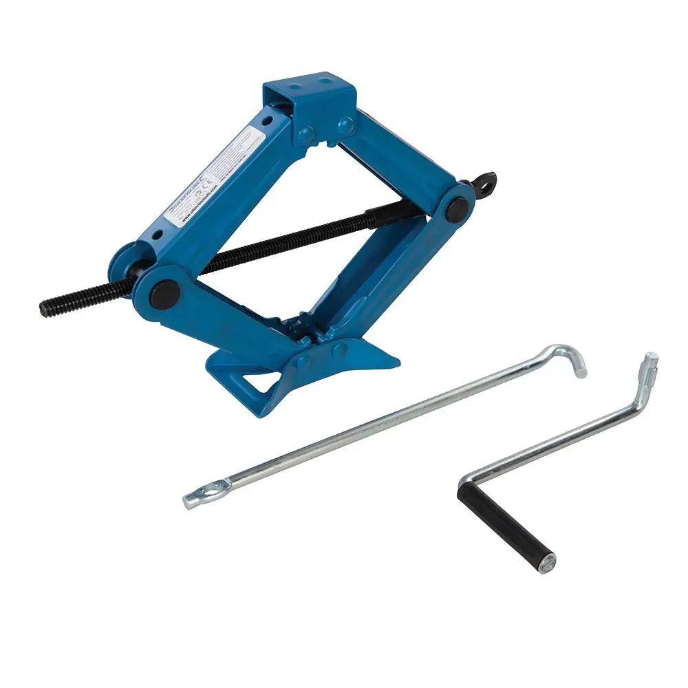 Silverline Scissor Jack 1 Tonne 1000kg 755985  White Rose Tools