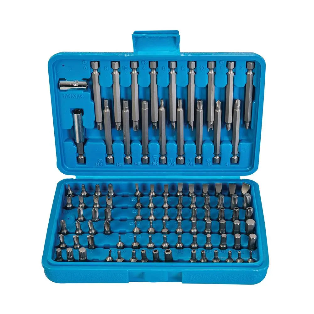 Silverline Security Bit Set 98pce 1/4" Hex 633662  White Rose Tools
