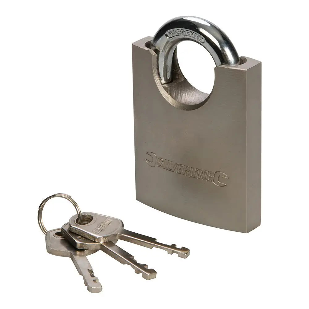 Silverline Shrouded Padlock 60mm 801285  White Rose Tools