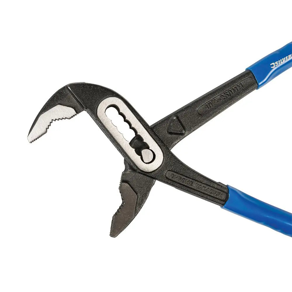 Silverline Slim Jaw Waterpump Pliers Length 250mm - 40mm PL22  White Rose Tools