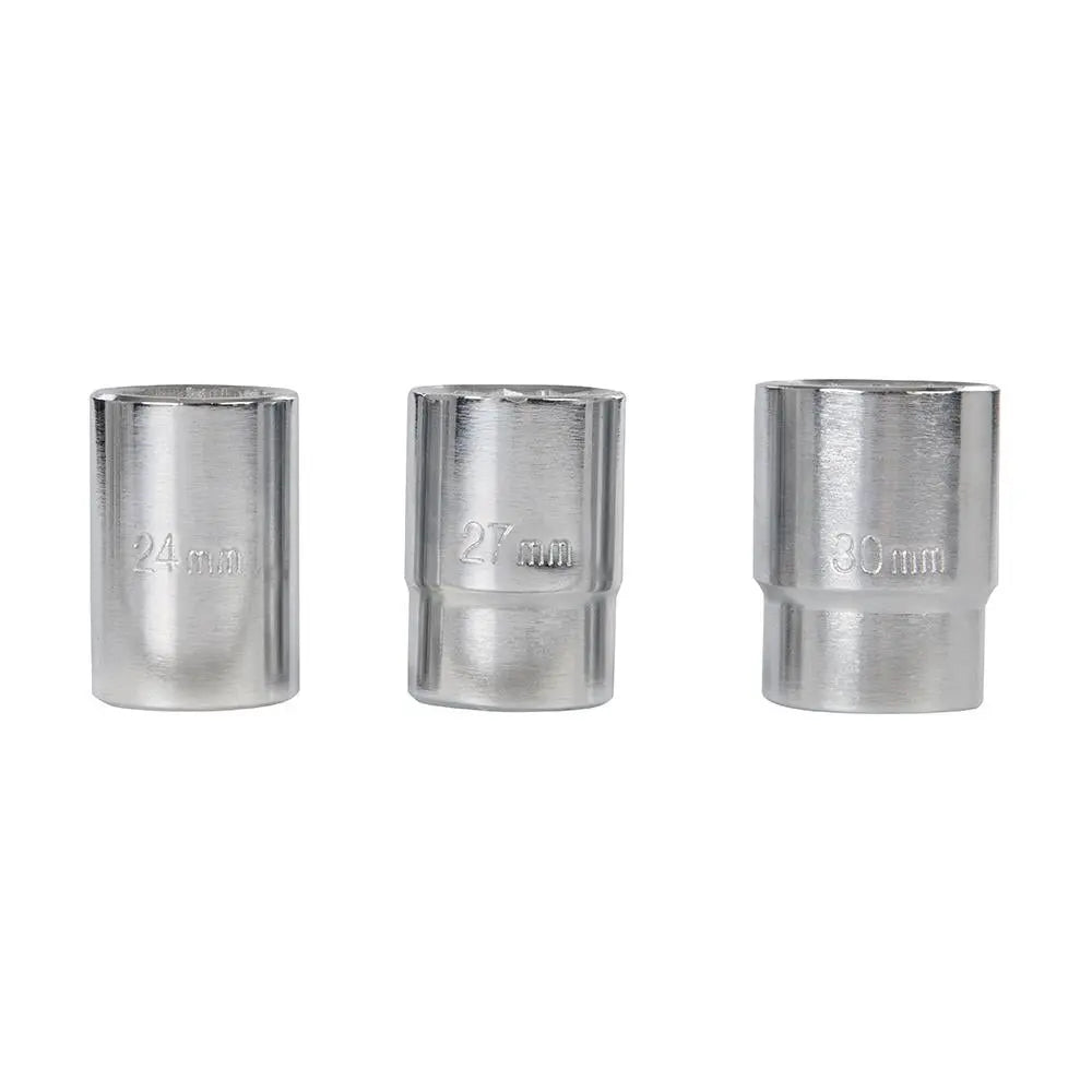 Silverline Socket Set 3/4" Drive 12pt Metric 15pce 22 - 46mm 652142  White Rose Tools