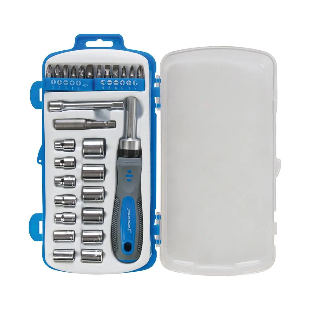 Silverline Socket & Driver Set 28pce 657544  White Rose Tools