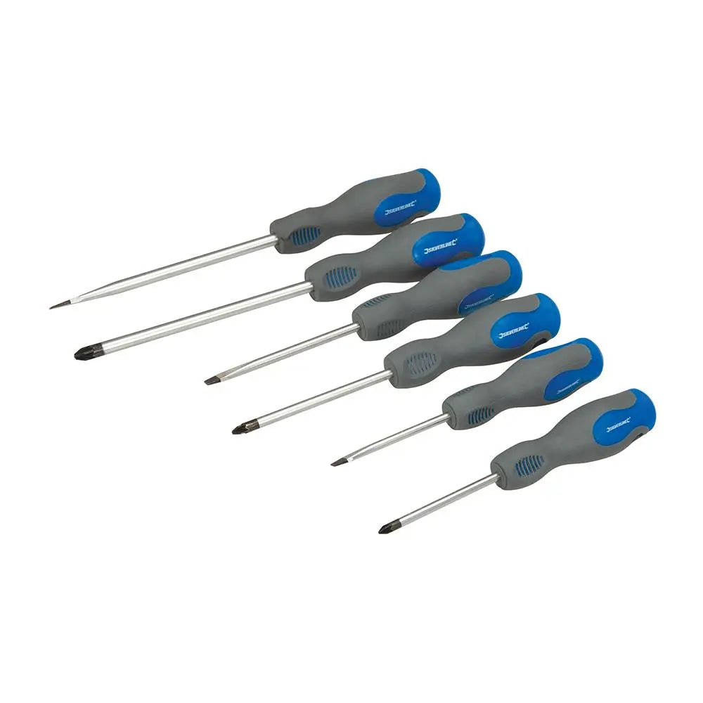 Silverline Soft-Grip Screwdriver Set 18pce 633940  White Rose Tools