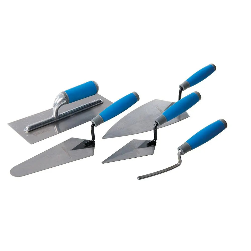 Silverline Soft-Grip Trade Trowel Set 5pce 395016  White Rose Tools