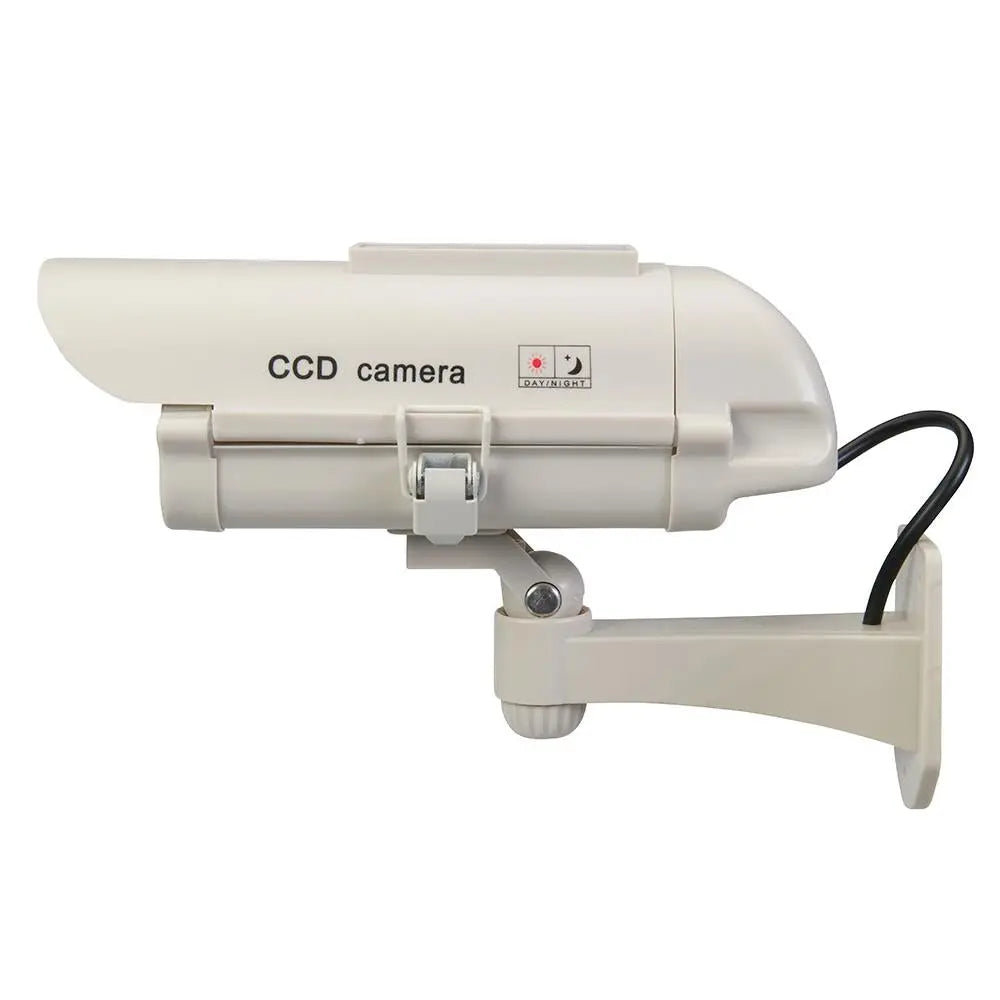 Silverline Solar-Powered Dummy CCTV Camera with LED 614458  White Rose Tools
