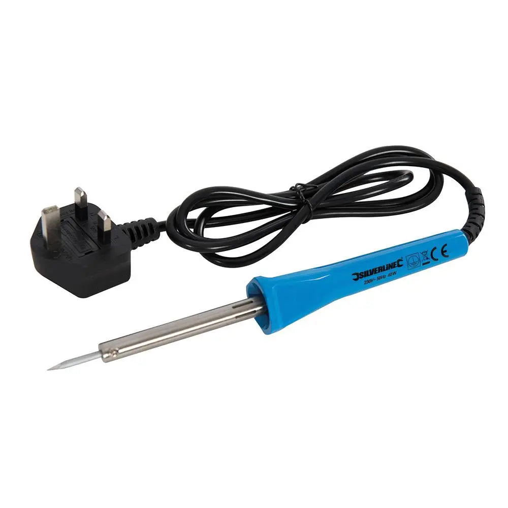 Silverline Soldering Iron 40W  White Rose Tools